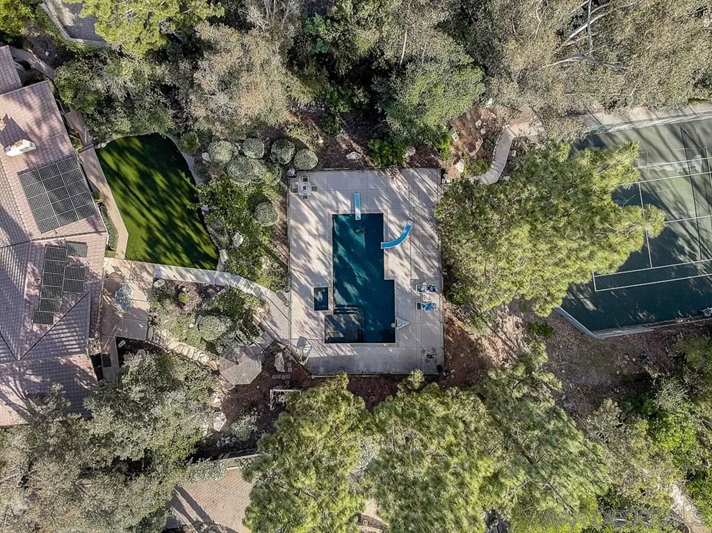 16508 Wilderness Road Poway, CA 92064 - Photo 22 of 25 an aerial view of a house with a yard