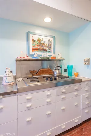 a view of dining room cabinets