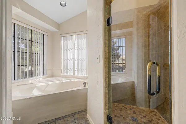 a bathroom with shower