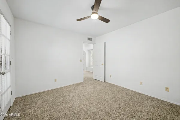 a view of an empty room