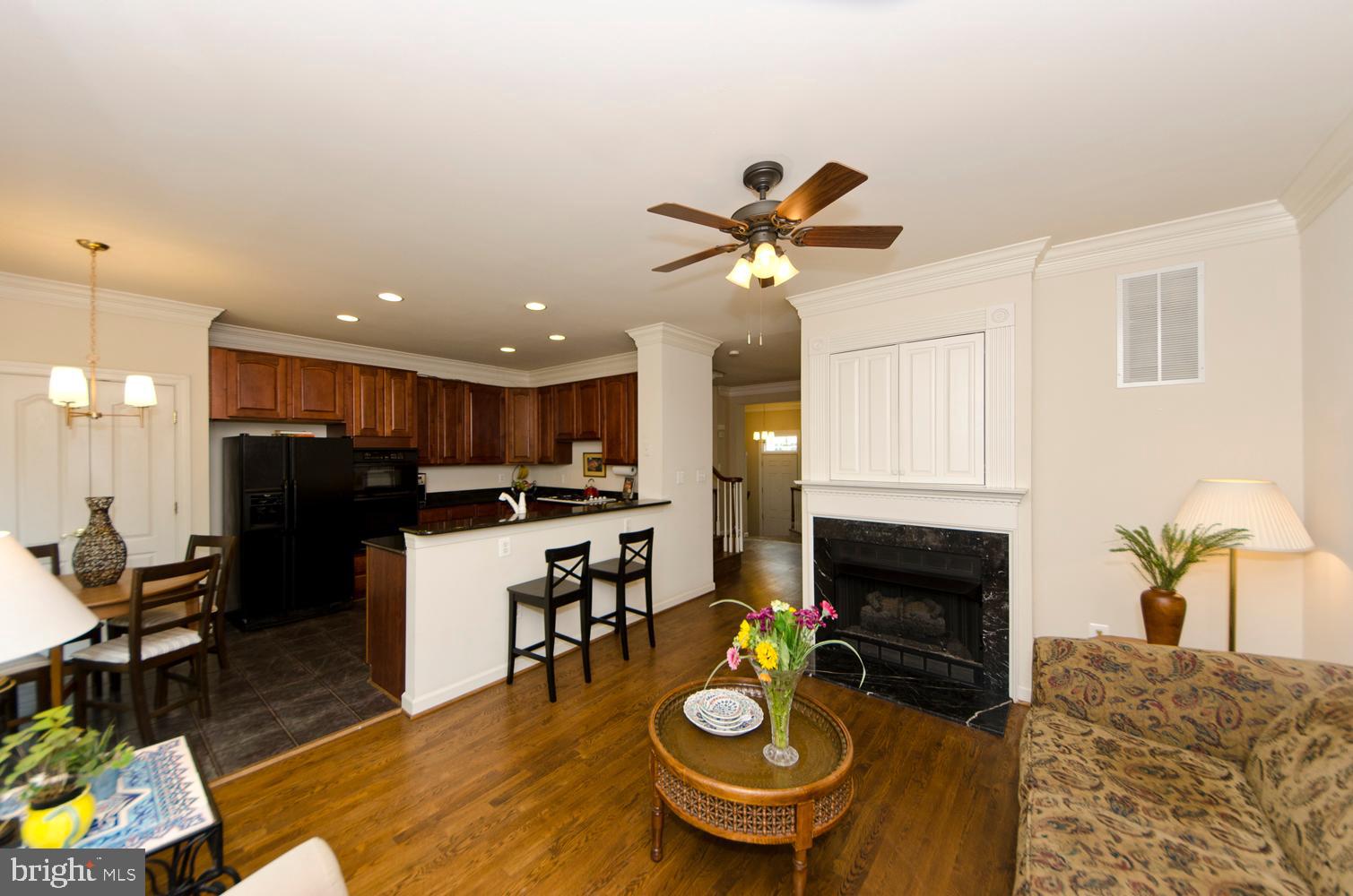 158 Rees Place Falls Church, VA 22046 - Photo 18 of 37 Family Room and Kitchen