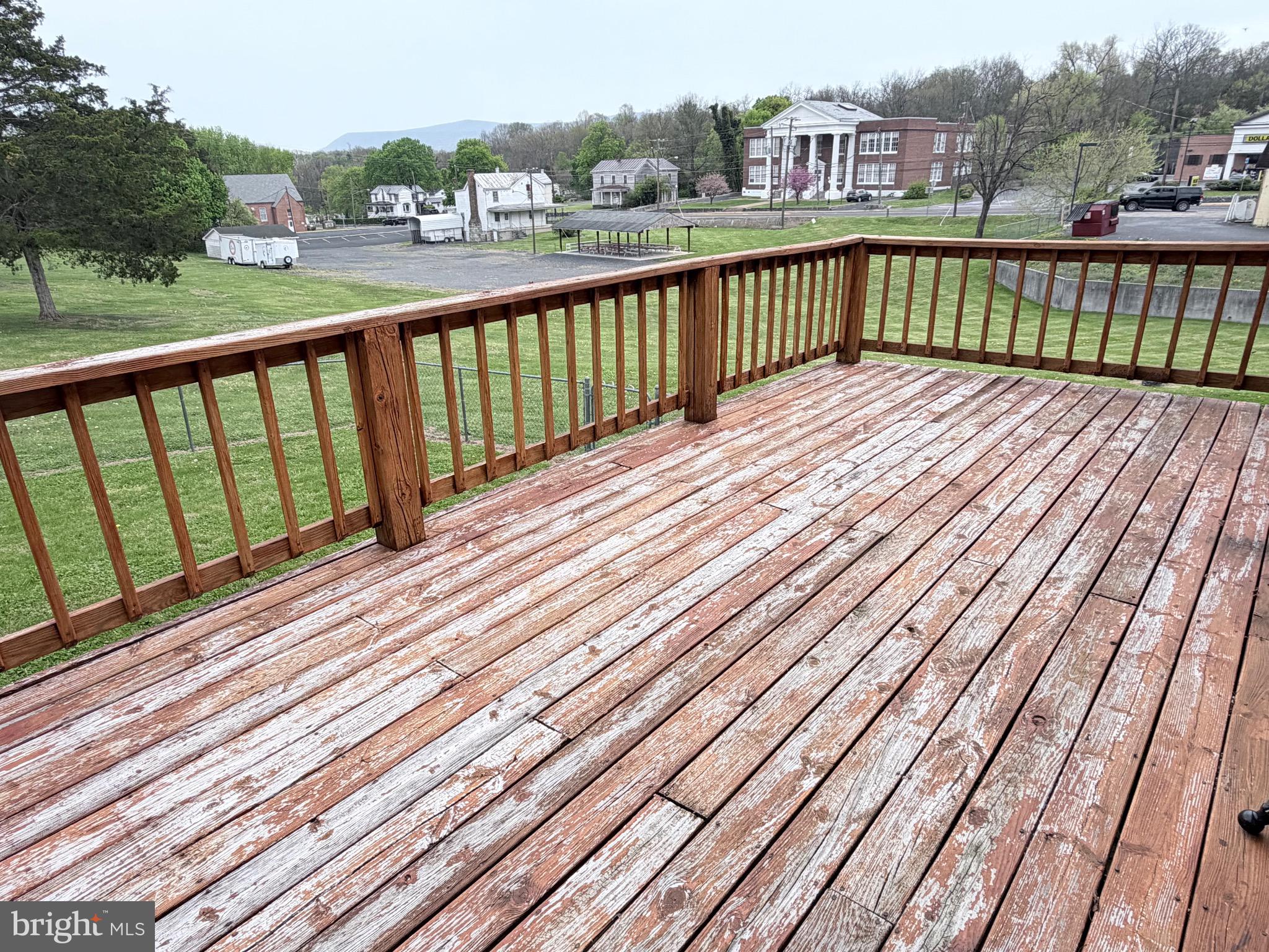 78 Brook Creek Road Toms Brook, VA 22660 - Photo 18 of 43 a view of a balcony with wooden floor