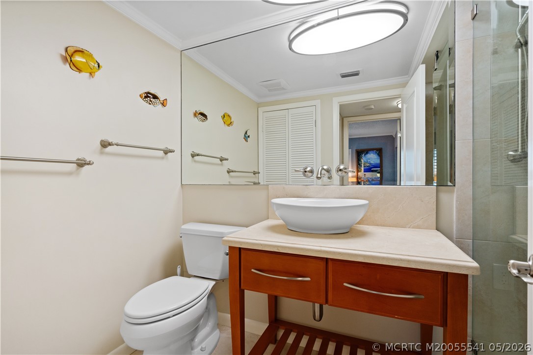 1866 Southwest Palm City Road, Unit 204 Stuart, FL 34994 - Photo 26 of 38 Guest bathroom with shower