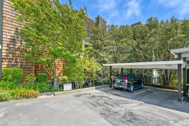a view of street with sitting area