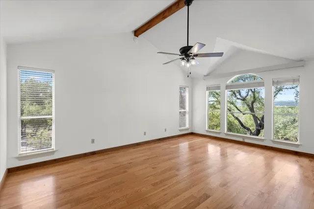 a view of outdoor space with deck and tree