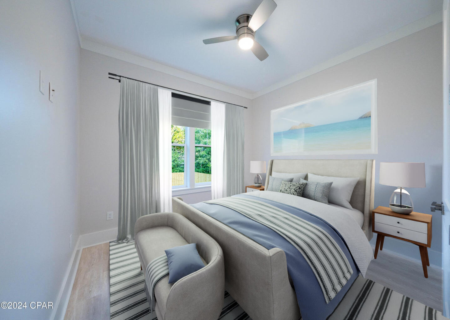 142 7th Street Santa Rosa Beach, FL 32459 - Photo 14 of 22 a bedroom with a bed and a window