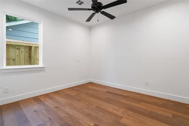 wooden floor in an empty room