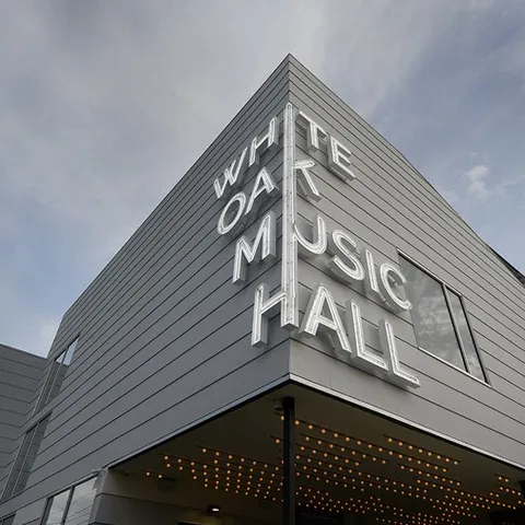 a front view of a building