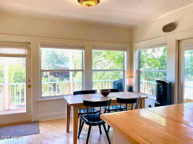 a bedroom with a bed and lamp