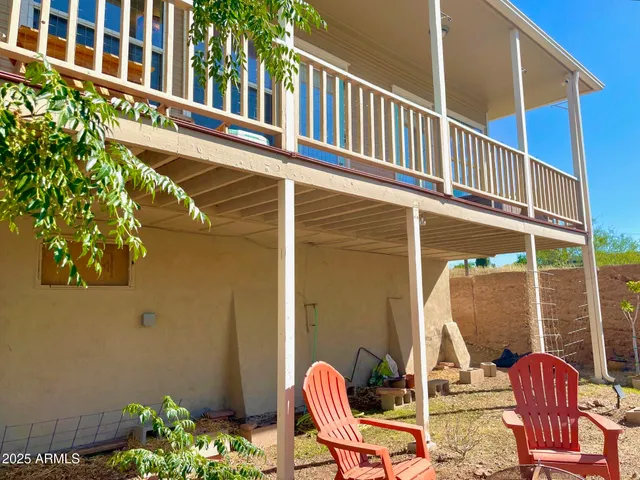 a view of outdoor space with seating area