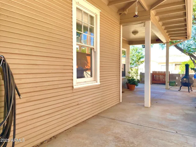 a view of a house with a porch