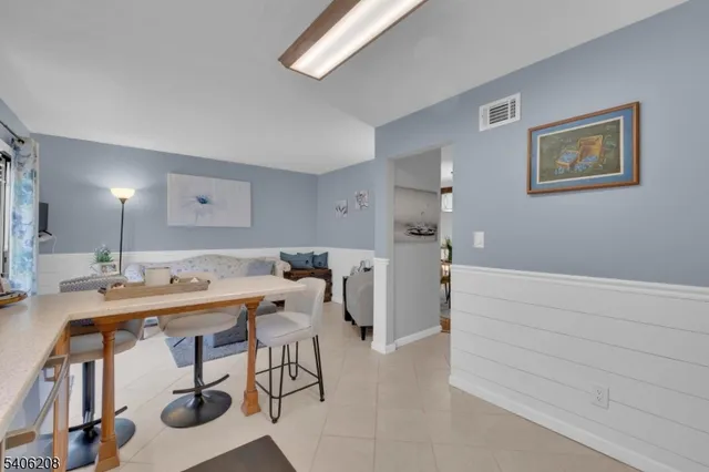 a workspace with furniture and window