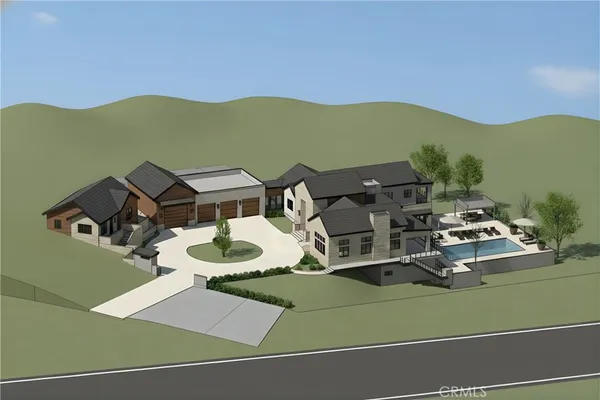 a view of a balcony with mountain view and a mountain view