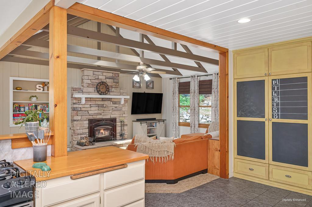 14067 Linden Road Grass Valley, CA 95945 - Photo 26 of 88 Fire in working fireplace has been digitally added.