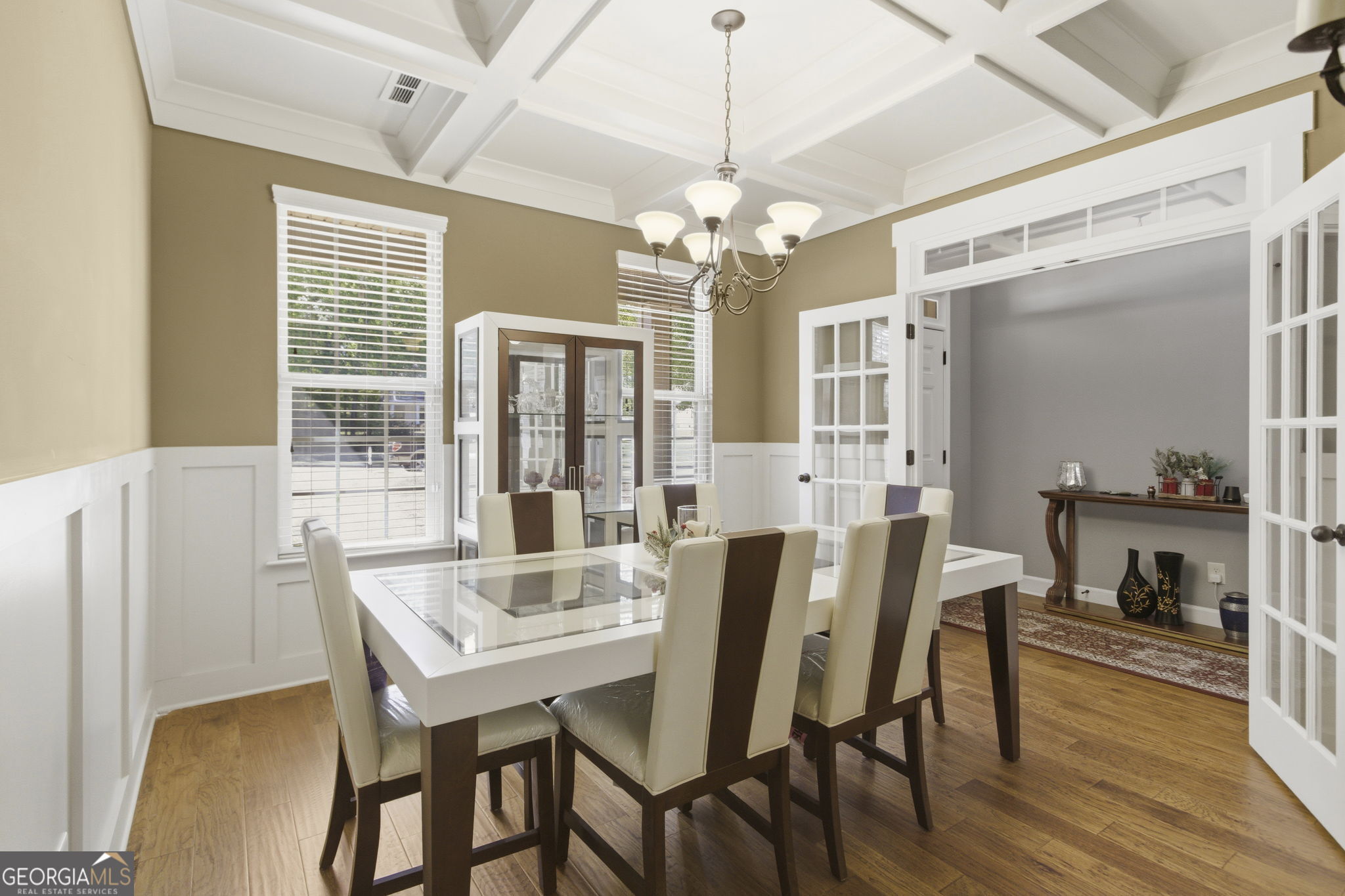 127 Austin Storey Circle Newnan, GA 30263 - Photo 4 of 34 a view of a dining room with furniture window and wooden floor