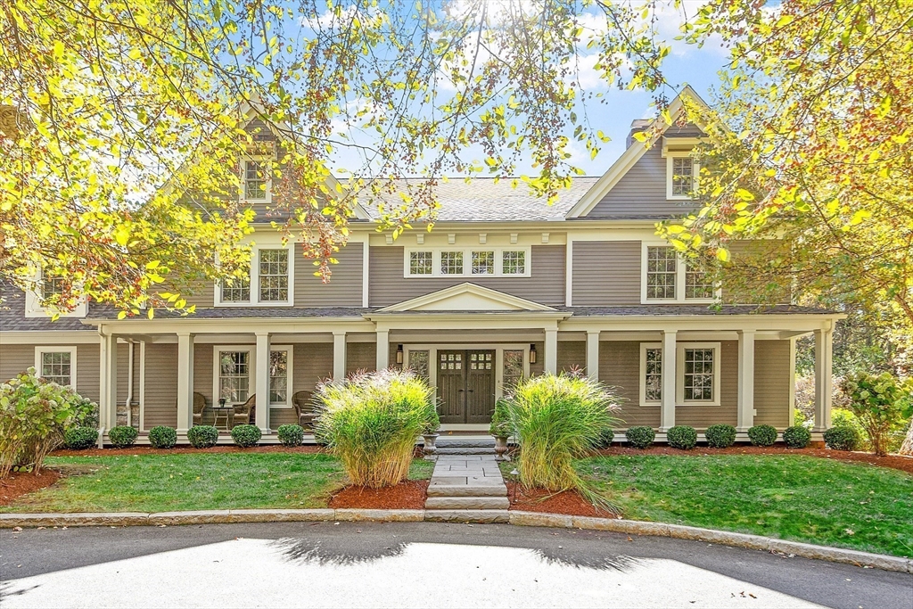 18 South Shaker Road Harvard, MA 01451 - Photo 37 of 42 front view of a house with a garden