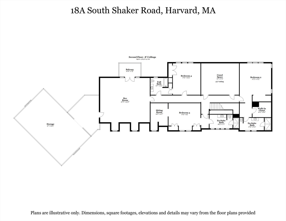 18 South Shaker Road Harvard, MA 01451 - Photo 40 of 42 a picture of a floor plan