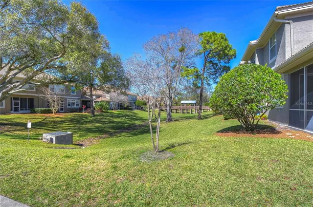 a house view with a garden space