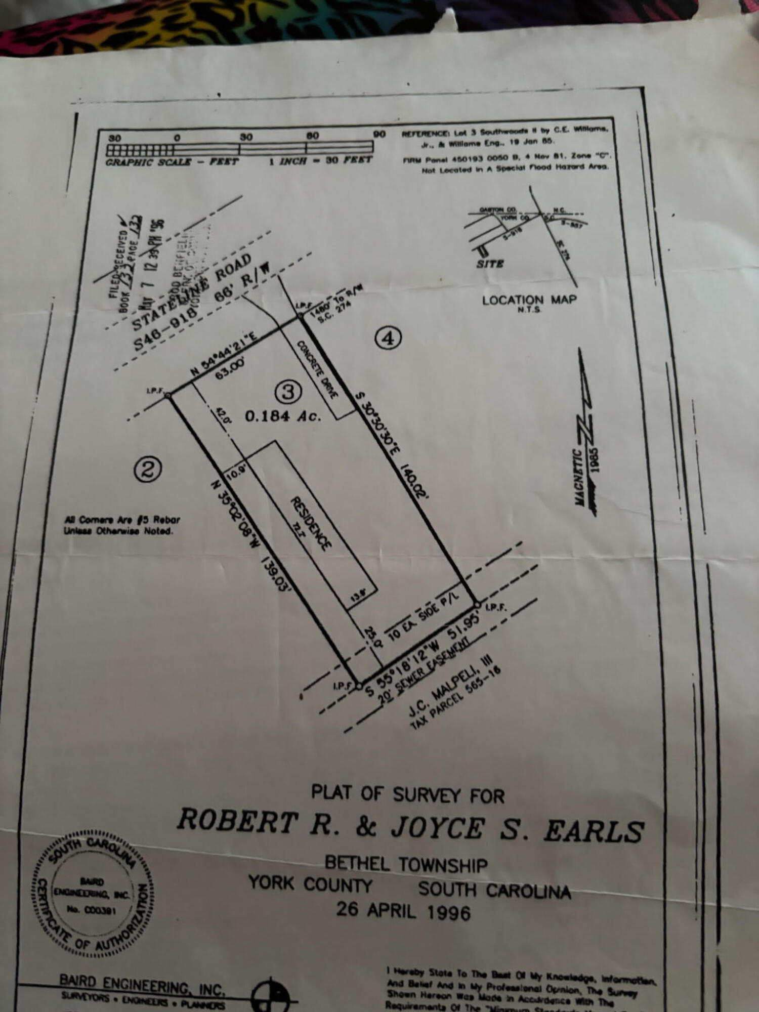 1150 Stateline Road Clover, SC 29710 - Photo 8 of 9 Plat of survey