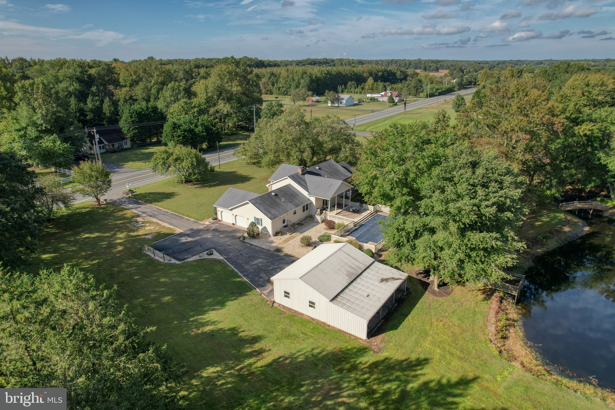1051 Hartly Road Hartly, DE 19953 - Photo 7 of 47 an aerial view of a house with a yard