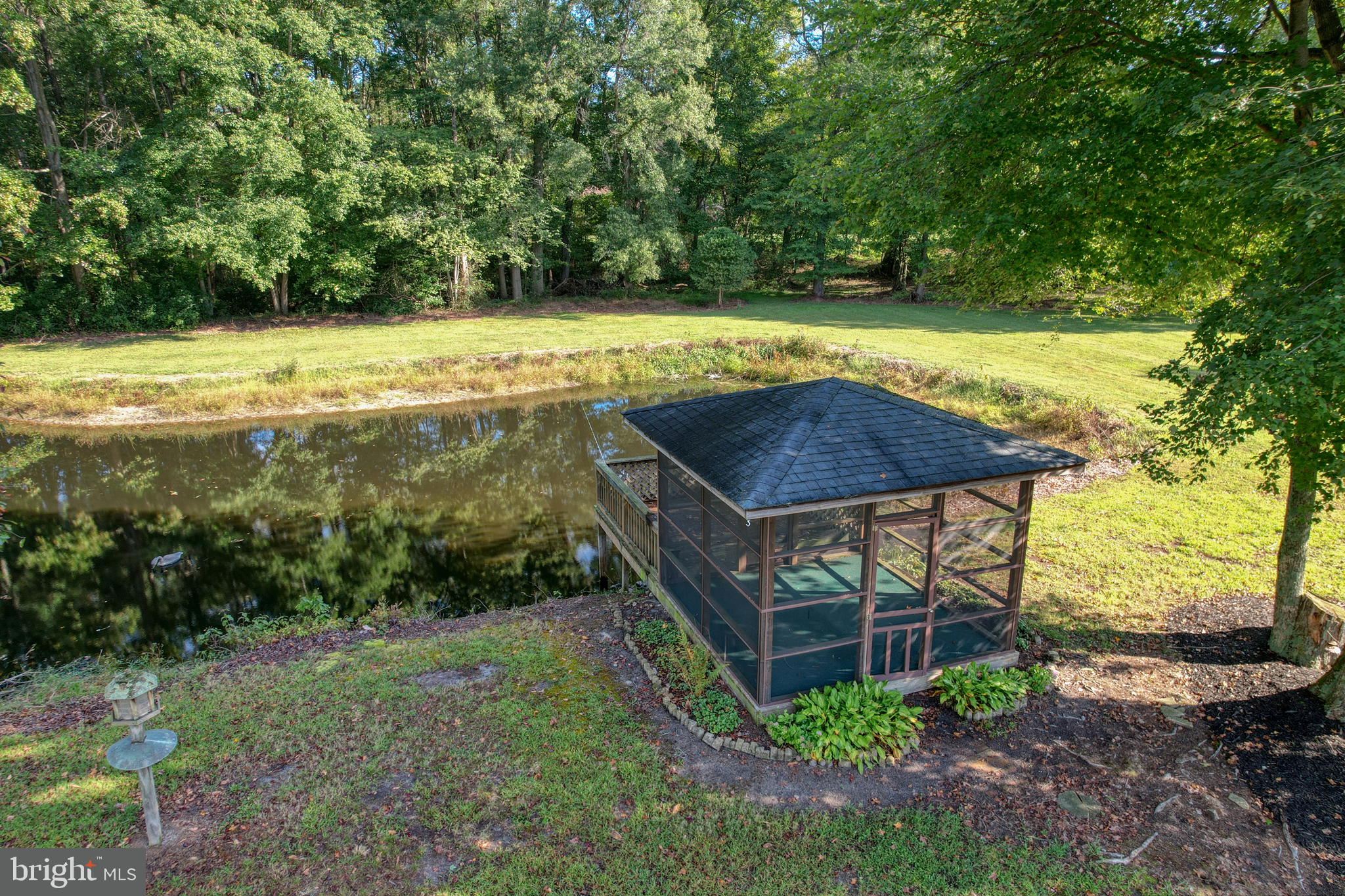 1051 Hartly Road Hartly, DE 19953 - Photo 9 of 47 a view of a backyard with plants and lake
