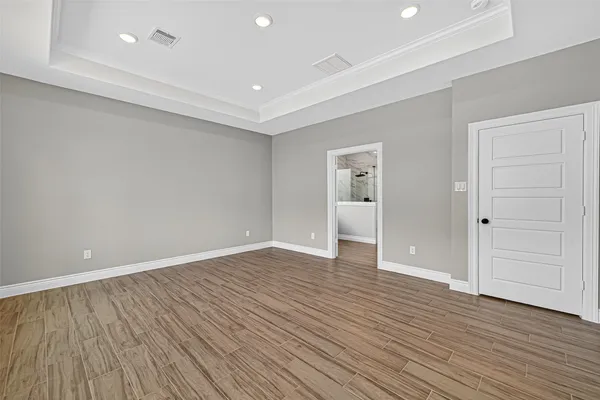 wooden floor in an empty room with wooden floor