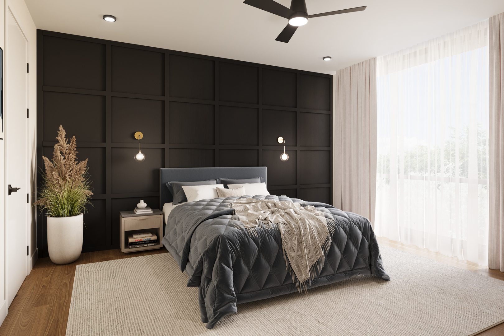 2234 West Grand Avenue, Unit PH401 Chicago, IL 60612 - Photo 10 of 13 a bedroom with a bed and window