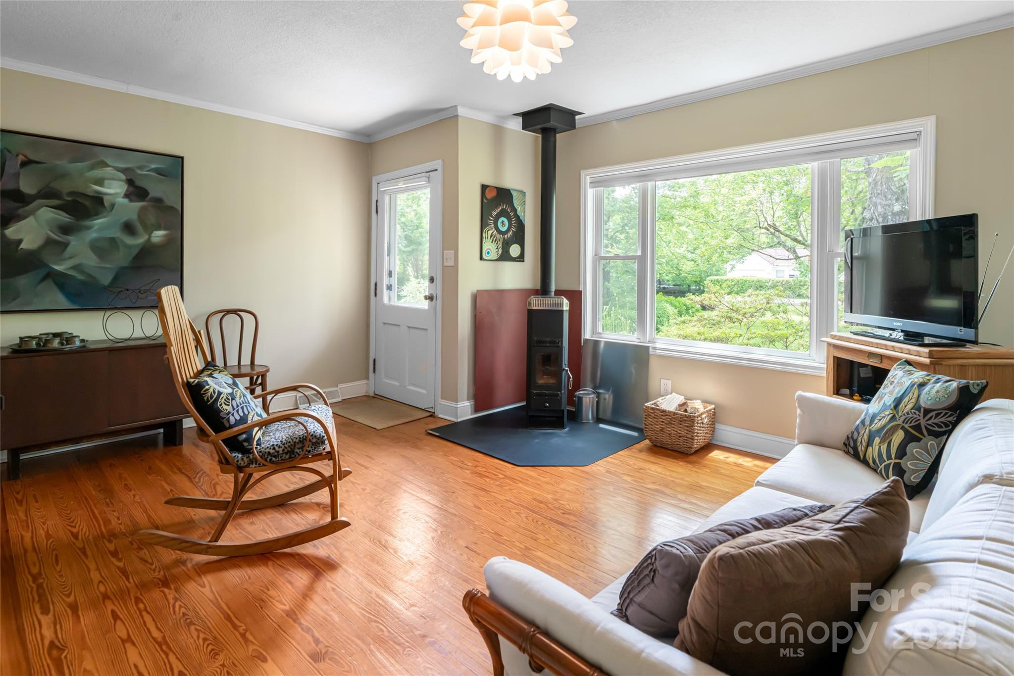 75 Cisco Road Asheville, NC 28805 - Photo 15 of 47 a living room with furniture and a flat screen tv
