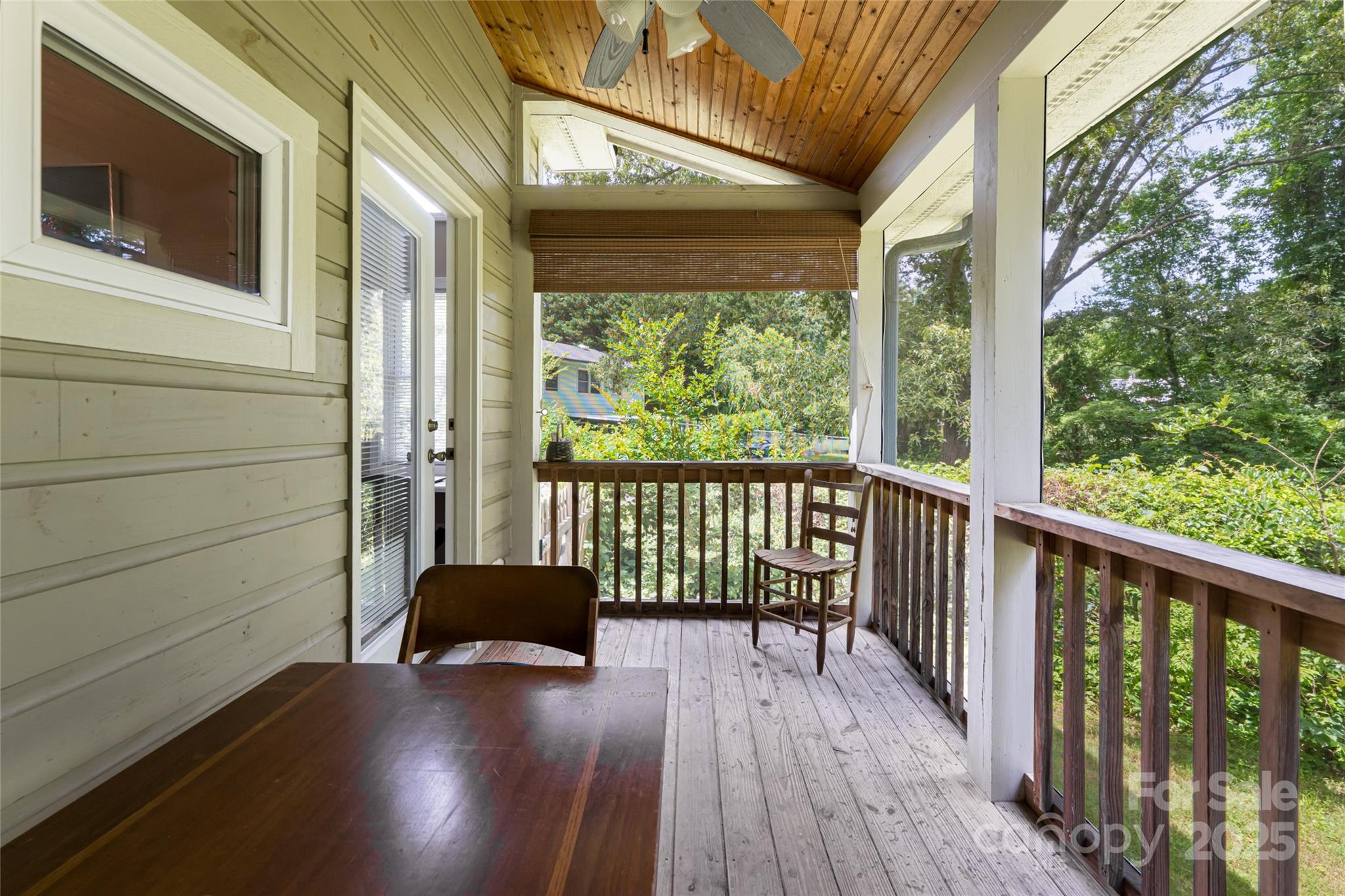 75 Cisco Road Asheville, NC 28805 - Photo 18 of 47 a porch with wooden floor