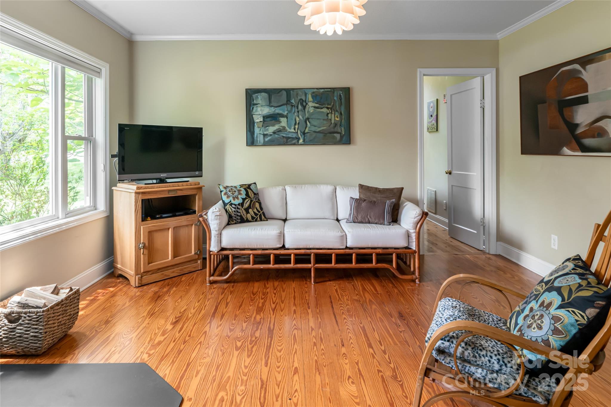 75 Cisco Road Asheville, NC 28805 - Photo 24 of 47 a living room with furniture and a flat screen tv