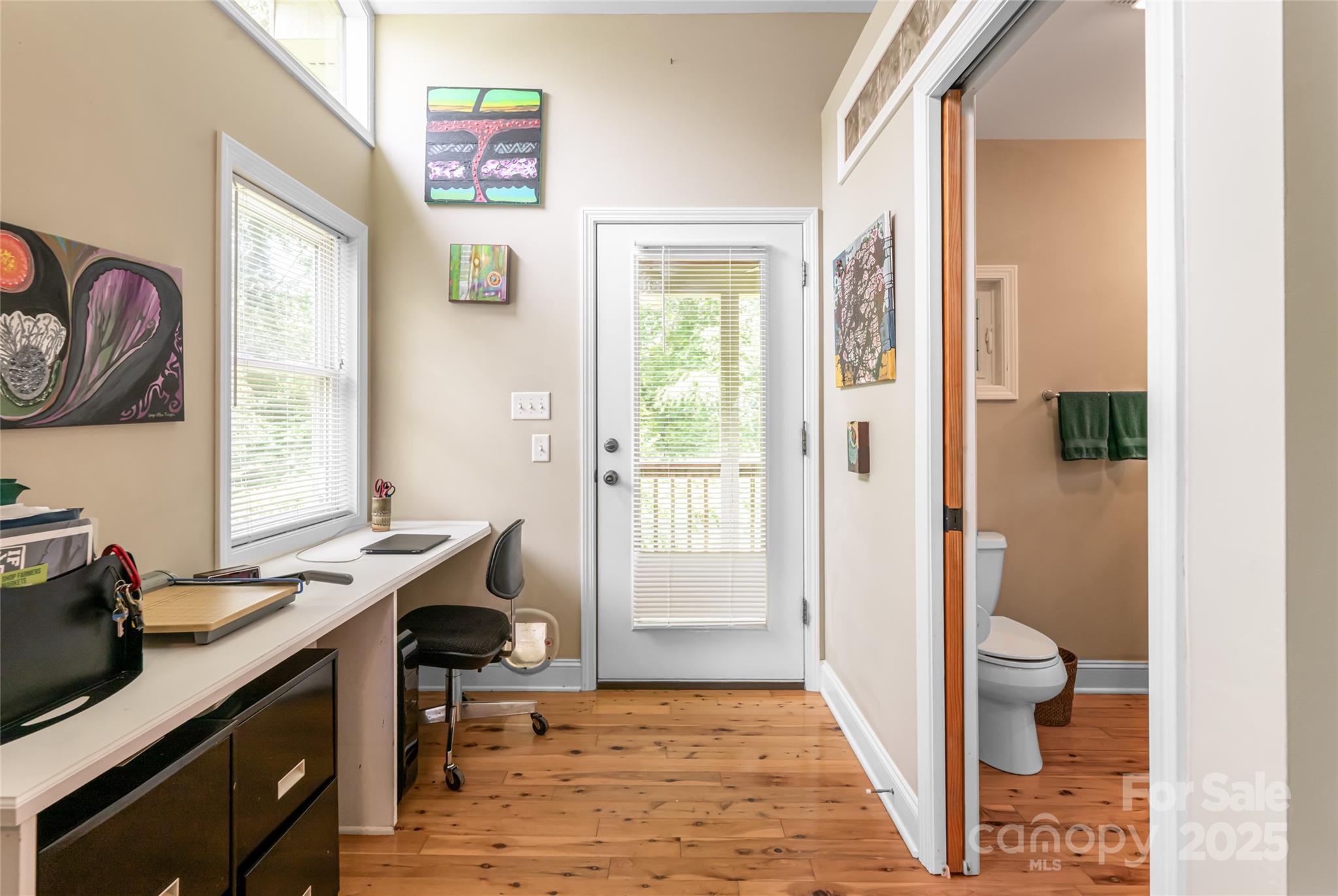 75 Cisco Road Asheville, NC 28805 - Photo 38 of 47 a view of a hallway with workspace and a window