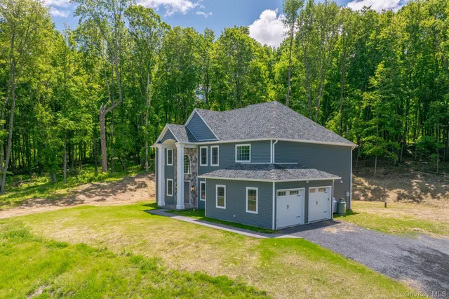 a view of a house with garden