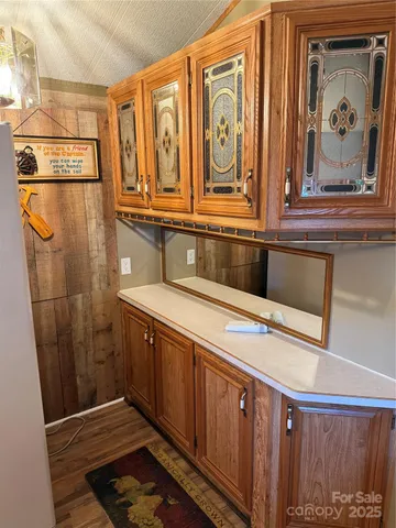 a bathroom with a sink and a shower