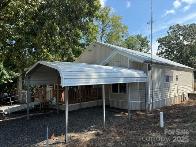 a view of a house with a balcony