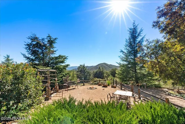 a view of a mountain in the distance