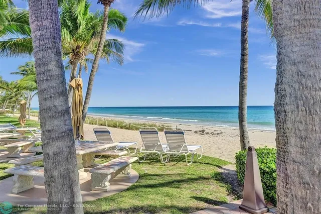 a view of outdoor space and swimming pool