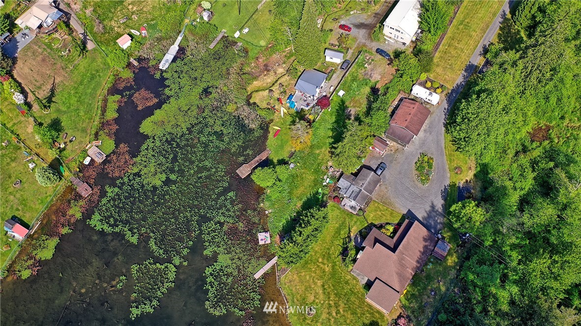 18812 Lerch Road Snohomish, WA 98290 - Photo 35 of 35 an aerial view of residential house with yard and swimming pool