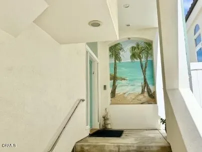 a view of front door of house