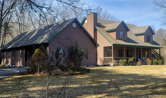 a view of a house with a patio