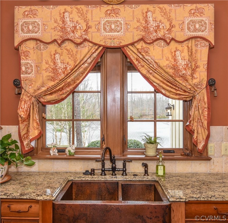 201 Kinloch Road Manakin-Sabot, VA 23103 - Photo 16 of 50 Hammered cooper sink looking out at the lake