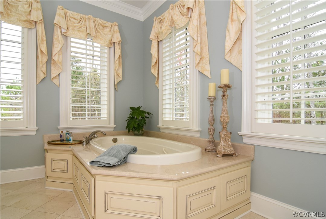 201 Kinloch Road Manakin-Sabot, VA 23103 - Photo 23 of 50 Oval jetted tub with water views in Master Bath wi