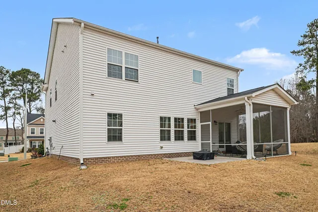 a view of a house with a patio
