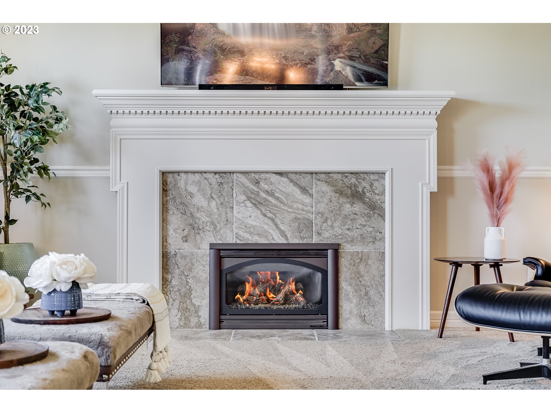 21418 Northwest 11th Avenue Ridgefield, WA 98642 - Photo 7 of 42 a living room with furniture and a fireplace