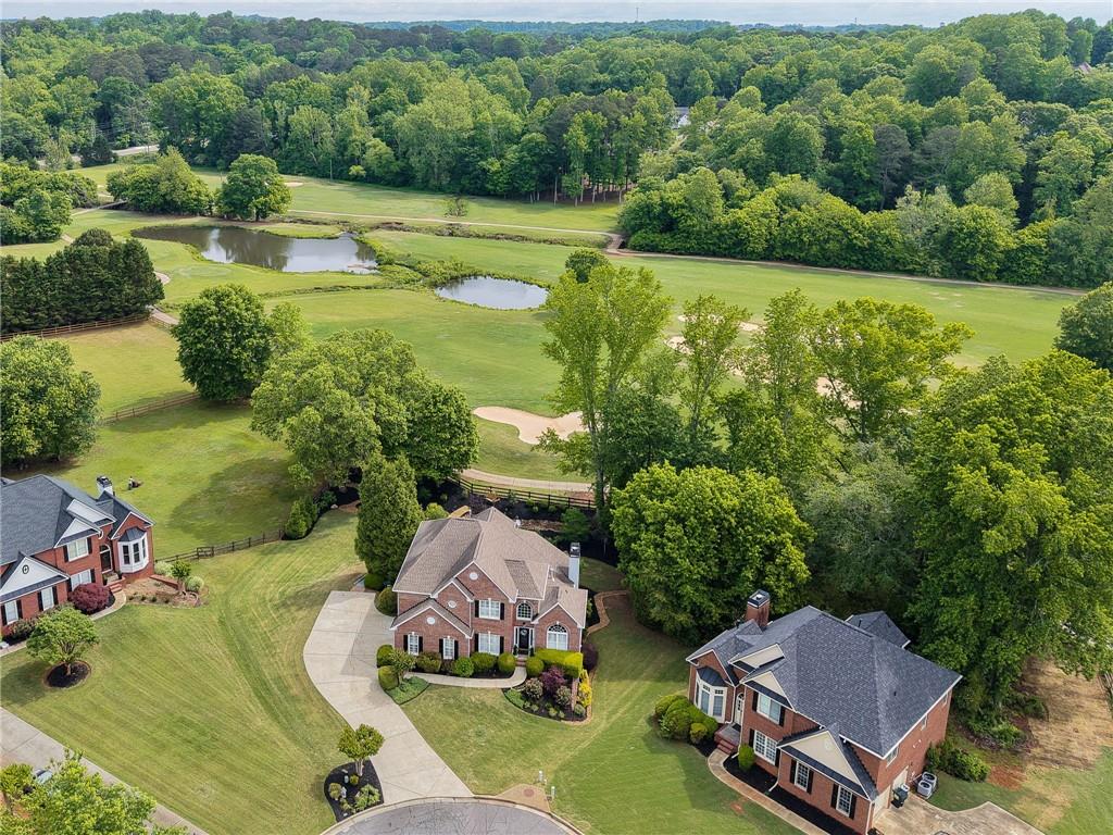 204 Golden Bell Way Canton, GA 30115 - Photo 73 of 81 an aerial view of a house with a yard
