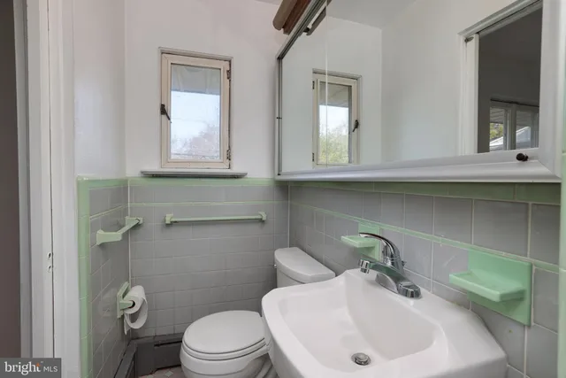 a bathroom with a sink and a toilet