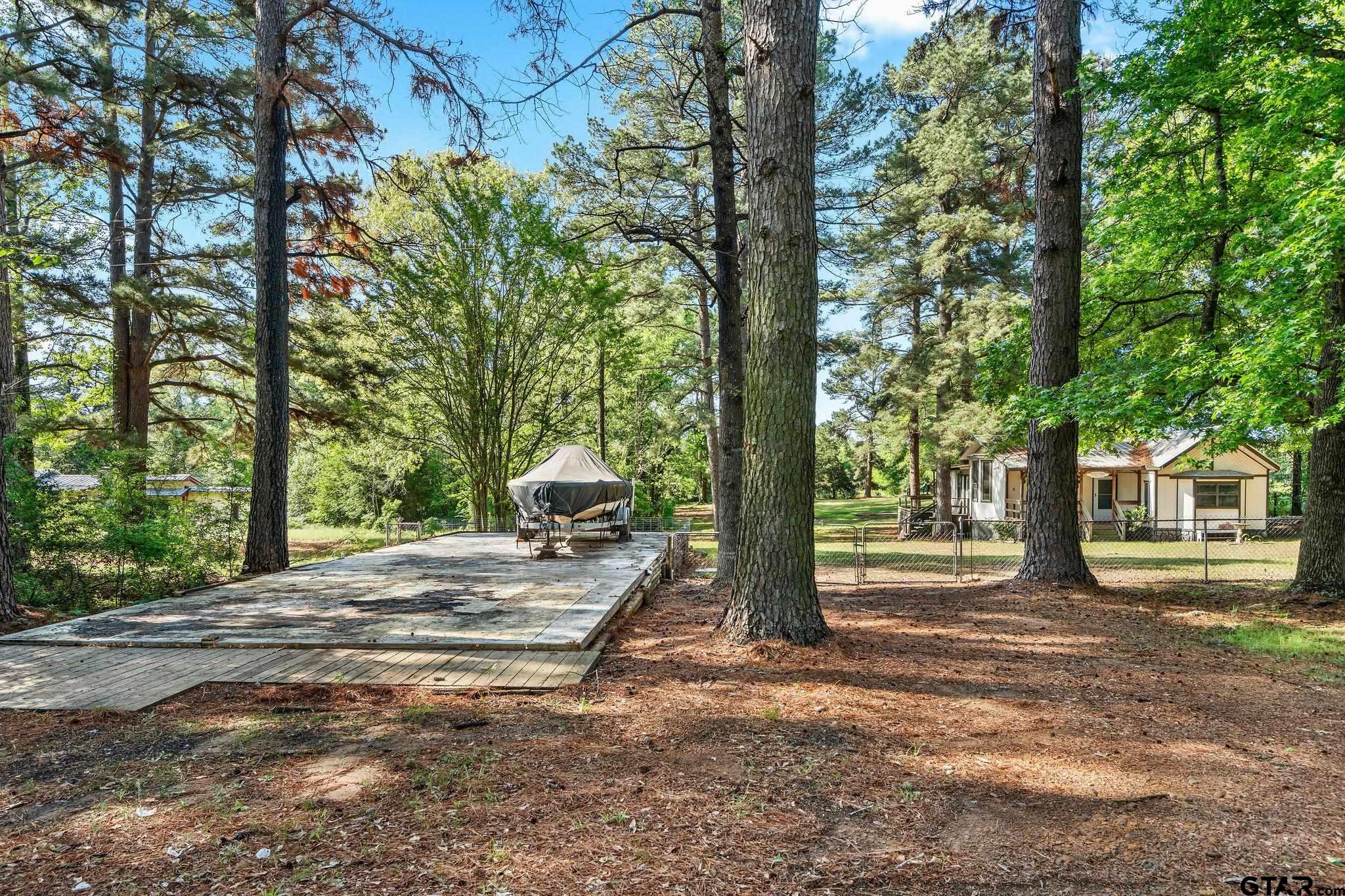 4550 Crabapple Road Gilmer, TX 75645 - Photo 32 of 33 a view of a yard with plants and trees