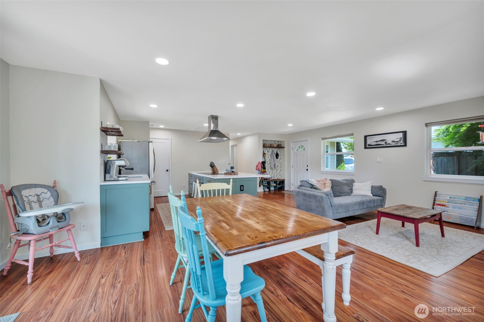118 Morris Street Monroe, WA 98272 - Photo 9 of 35 a view of a dining room with furniture and wooden floor