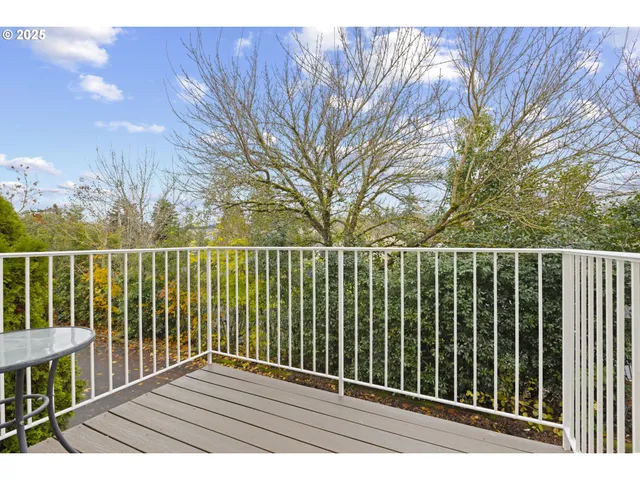 a view of a wooden fence