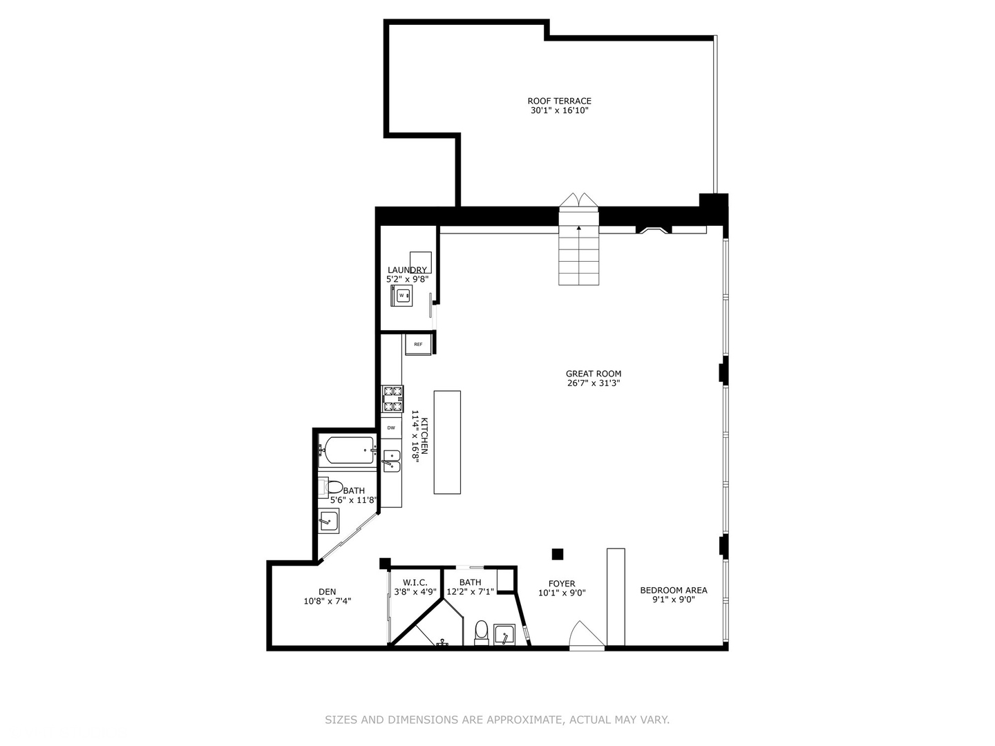 411 South Sangamon Street, Unit 8E Chicago, IL 60607 - Photo 25 of 25 a picture of floor plan