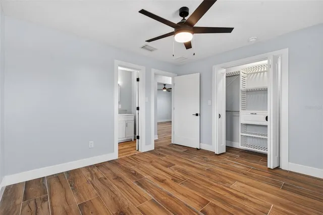 wooden floor in an empty room